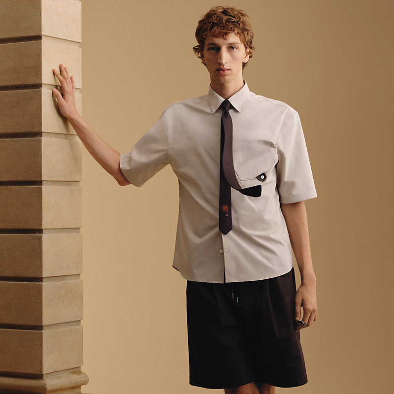 H Discret Unie tie - Black | Hermès UAE